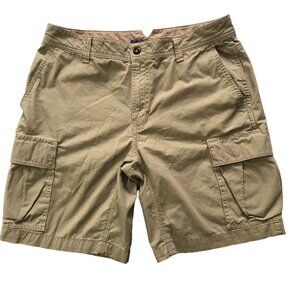 The North Face Mens Sz 36 Regular Cargo Shorts Beige Cotton Blend Outdoor Hiking